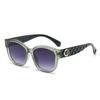 New fashion avant-garde round frame sunglasses for women, sun protection and sunshade versatile ins high-end small fragrant sunglasses