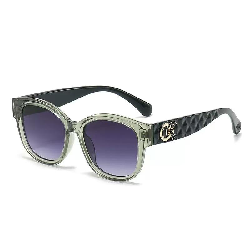 New fashion avant-garde round frame sunglasses for women, sun protection and sunshade versatile ins high-end small fragrant sunglasses