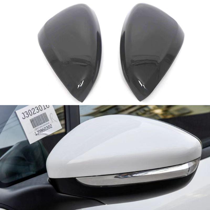 Gloss Black Carbon Fiber Rearview Mirror Cover for Peugeot 208, 301, 2008