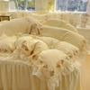Chiffon Lace Bedding Set Four-piece Set Skin-friendly Breathable Washed Sheets Quilt Cover Pillowcase