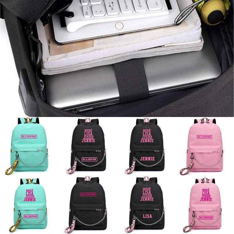 Stylish And Durable Blackpink-inspired Backpack For Students
