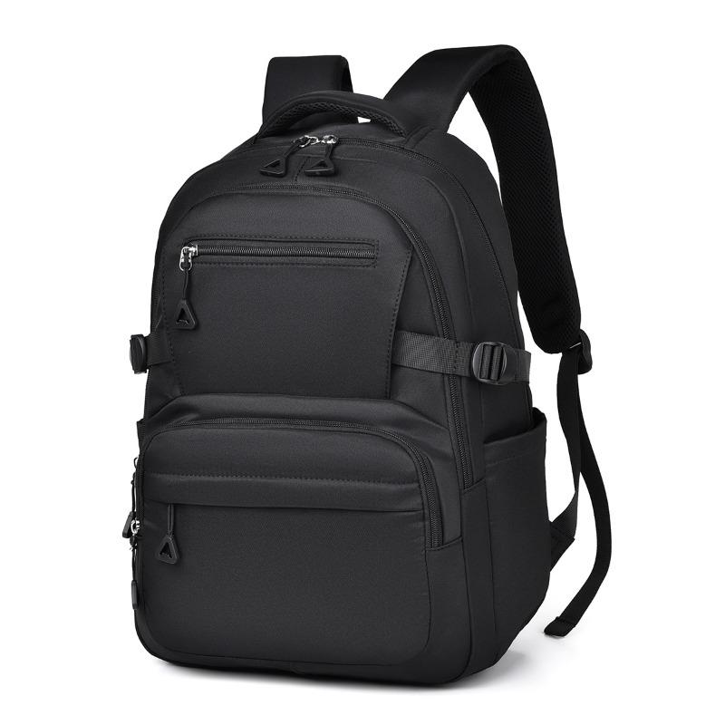 Backpack Large Capacity Simple Student Backpack Junior High School Student Leisure School Bag Double Back