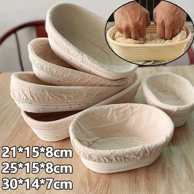 7 Sizes Bread Proofing Basket Rattan Proofing Baking Supplies Bread Dough Fermentation Banneton Brotform Pastry Kitchen Tools