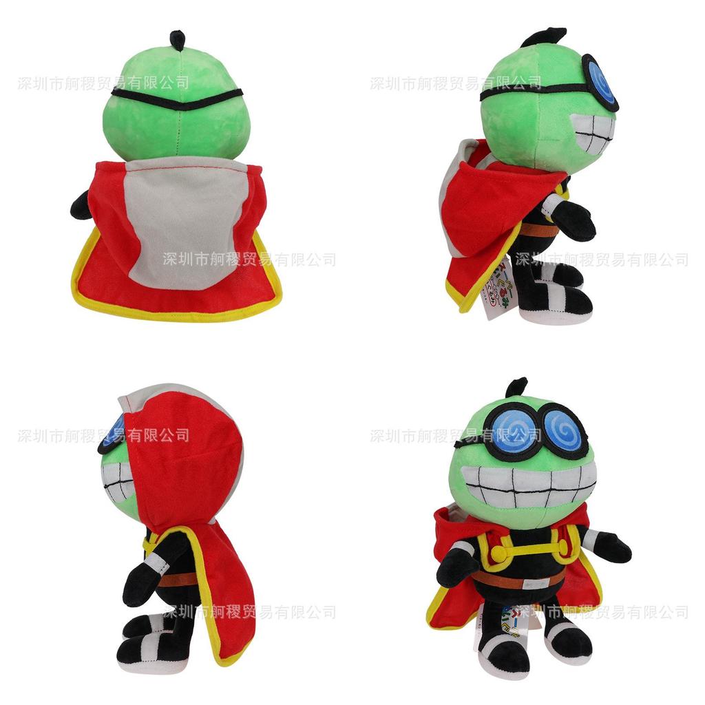 Mario Plüschtier mit Umhang Lustige und entzückende Stoffpuppe mit Brille