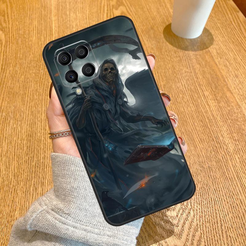Grim Reaper Skull Skeleton Funda For Samsung Galaxy M32 M12 M52 M54 M14 M13 M33 M53 M11 M21 M31 M51 M31s M20 M23 Case