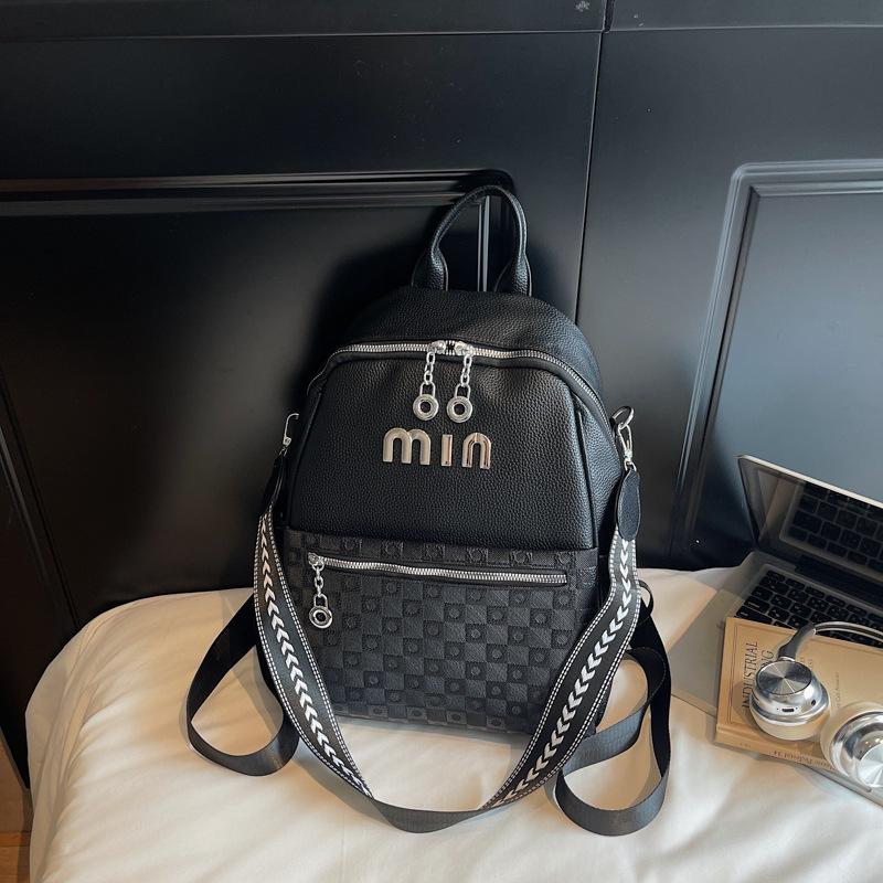 

Рюкзак женский большой вместимости, для отдыха, студенческий, школьный, рюкзак для путешествий высокой ценности, многофункциональная сумка через плечо чёрный