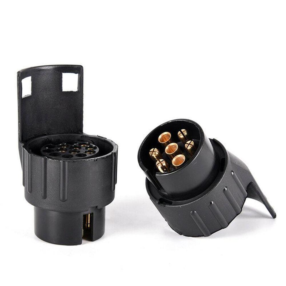 13 Pin To 7 Pin Towing Adaptor Trailer Caravan Truck Towbar Car Plug Adapter 12V Waterproof Electric Socket Caravan Accessories