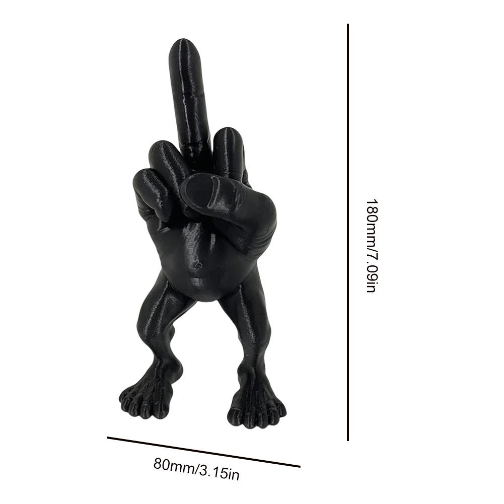 Middle Finger Figure With Legs Middle Finger Cute Duck Figurine Sculpture Middle Finger Home Desktop Ornament Garden Decoration