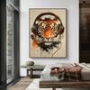 Banksy Graffiti Art Posters Animals Tiger Wolf Panda with Balloon Street Wall Art Canvas Painting Abstract Pop Art Home Decor