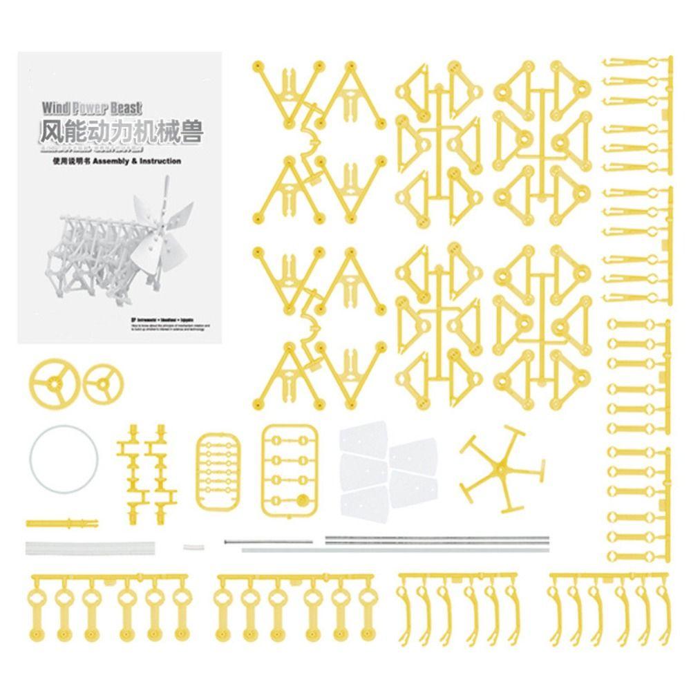Assembly Walker Wind Power Model Hand-invented Wind Energy Robot Creative Child/Adult