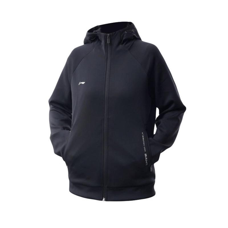 

Li-Ning Простой однотонный кардиган с капюшоном Весенне-осенний свитшот Женская верхняя одежда AWDC984-1 XL