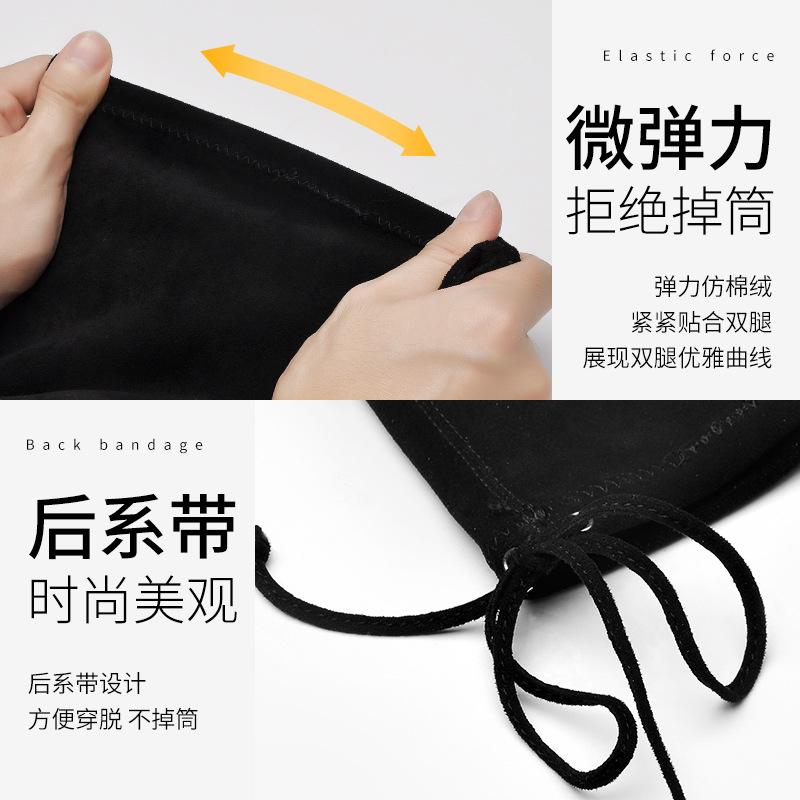 Over-knee Boots Women's 2025 Autumn Models New Flat-bottomed Long Tube Autumn and Winter High Leather Boots Internet Celebrity Thin Boots Autumn Shoes