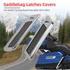 Motorcycle Hard Saddlebag Latch Cover Reflector Outer Lid Hinge For Harley Touring Road Electra Street Glide Road King 2014-2025