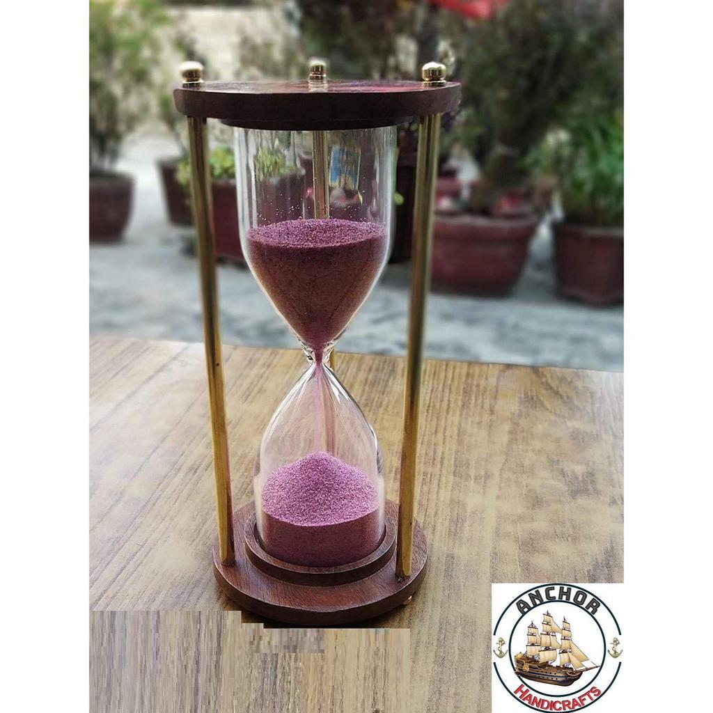 Deal Of Antique Decorative Gift Items For Lover, Friends And Relatives. Pink Sand Timer|Hour Glass|Sandglass|Sand Clock|Height 6 Inches|5 Minutes