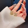 Simple high-end design niche temperament stud earrings women's light luxury fashion personalized earrings exquisite versatile sweet cool earrings