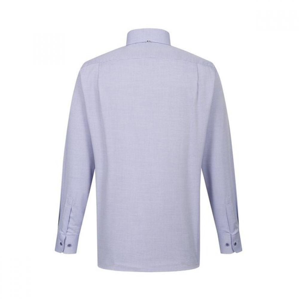 DakS Men S Micro Pattern Regular Fit Long Sleeve Shirt dmp1Shdl123b1