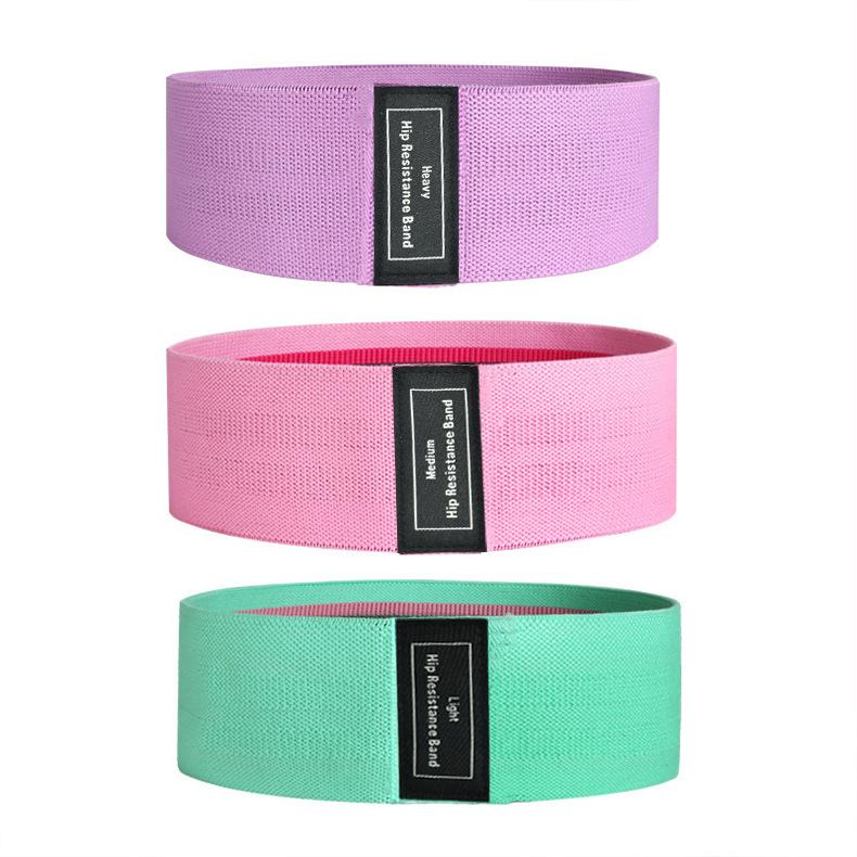 Motståndsträningsband med halkfri design för höfter och glutes, 3 nivåer träningsband för kvinnor och män, Booty Band för hemmaträning, yoga, pilates