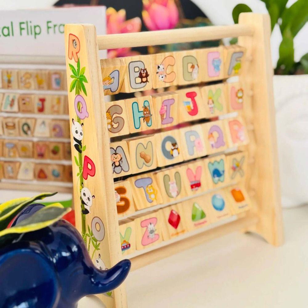 Cartoon Pattern Wooden Letter Board Arithmetic Early Education Board  Baby Gift