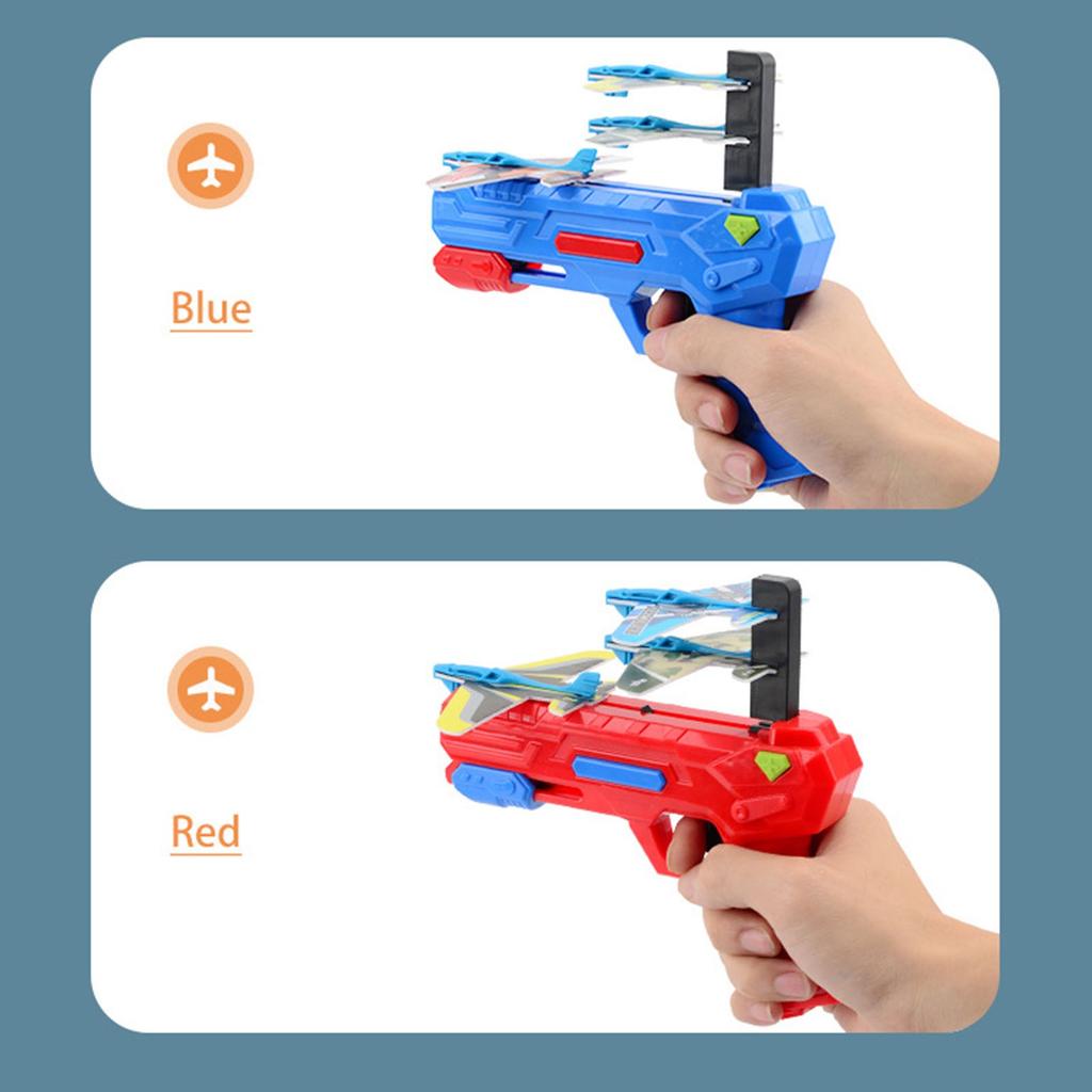 Toy Airplane  Catapult Bubble Airplane Shooting Game Outdoor Toy Birthday Gift