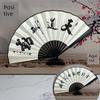 Silk Cloth Fans, Blank Folding Fans, , Custom Drawing and Calligraphy Fans, Men's Chinese Style, Ancient Style, Advertising, Calligraphy Fan, White