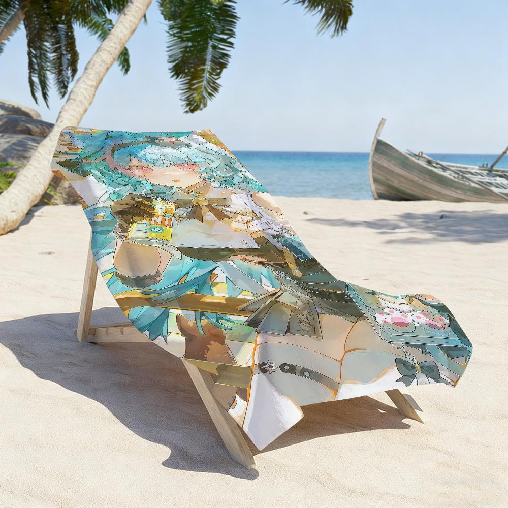 Mint Game Neverness to Everness Towel Sports Quick Dry Travel Camping Gear Sandproof Soft Light Large Beach Towel