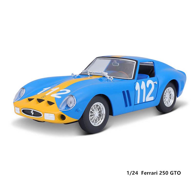 Bburago 1:24 2024 Ferrari 499P LMH FORMULA RACING 250GTO FXXK 458 Alloy Luxury Vehicle Diecast Cars Model Toy Collection Gift