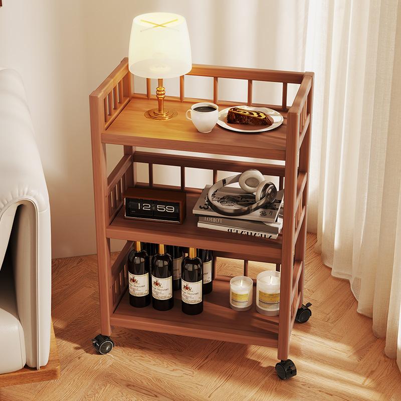 Mobile Multi-Layer Snack Storage Trolley for Kitchen