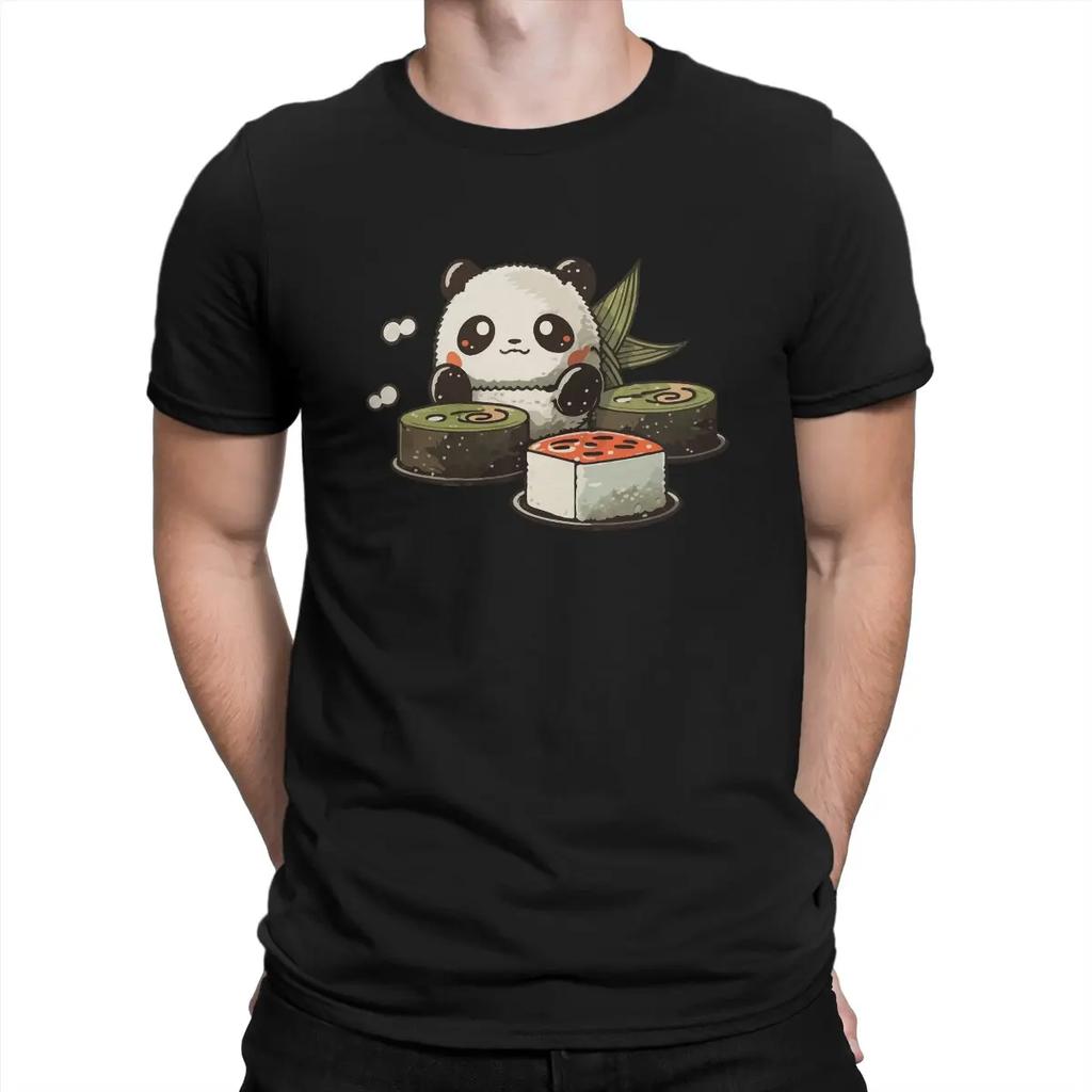 Sushi Panda Special TShirt Kawaii Anime Panda Casual T Shirt Summer T-shirt For Adult