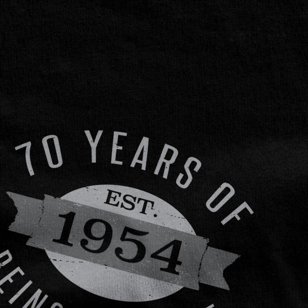 70 Aged 70th Birthday Est Born In 1954 for Men Women T Shirt Present for 70 Stuff Funny Tees T-Shirt Cotton Summer Clothes