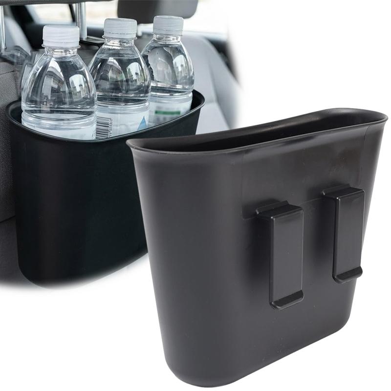 Small Car Trash Can Storage Organizer Auto Backseat Storage Box Hook Multifunctional Waterproof Hanging Car Trash Can