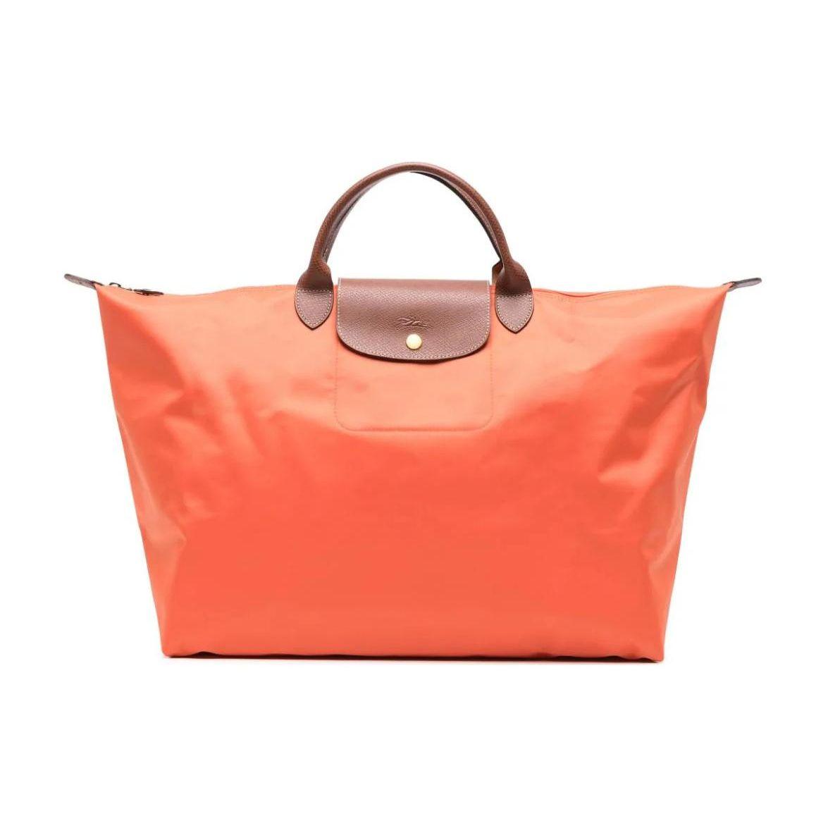

Longchamp Le Pliage 30L Durable Zipper Closure Recycled Canvas Tote Travel Bag Women tote bags Orange L1624089P85 Orange