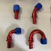 2Pcs 0 ° 45 ° 90 ° 180 ° AN4 6 8 10 12 Fuel Cooler Hose Connector Automotive Parts Connection Adapter Connector Automotive Parts