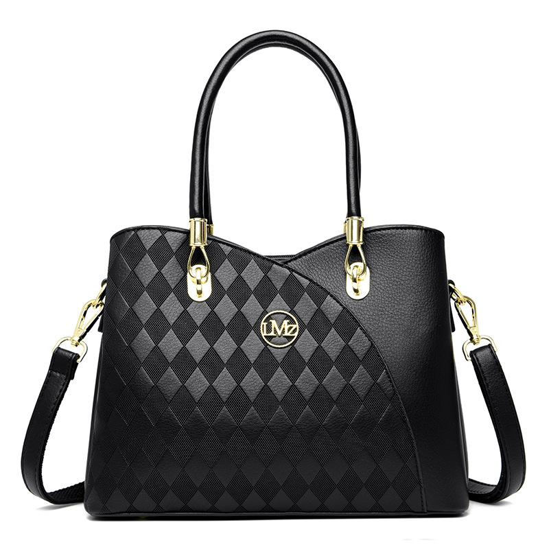 Spring and Summer Handbag Women's 2025 New Fashion Light Luxury Large Capacity Shoulder Crossbody Bag Ladies Mom Middle-Aged Women's Bag