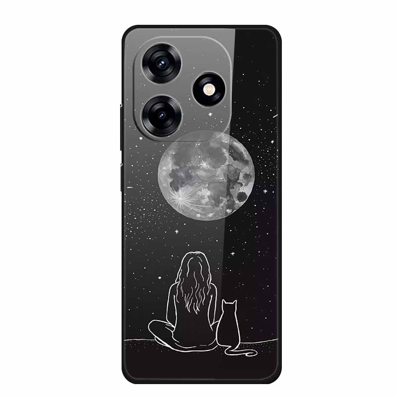 Glass Back Cover For Honor X5c / X5c Plus 4G Case Hard Tempered Glass Cases For Honor Play 10A 2025 Case Protective Funda Para