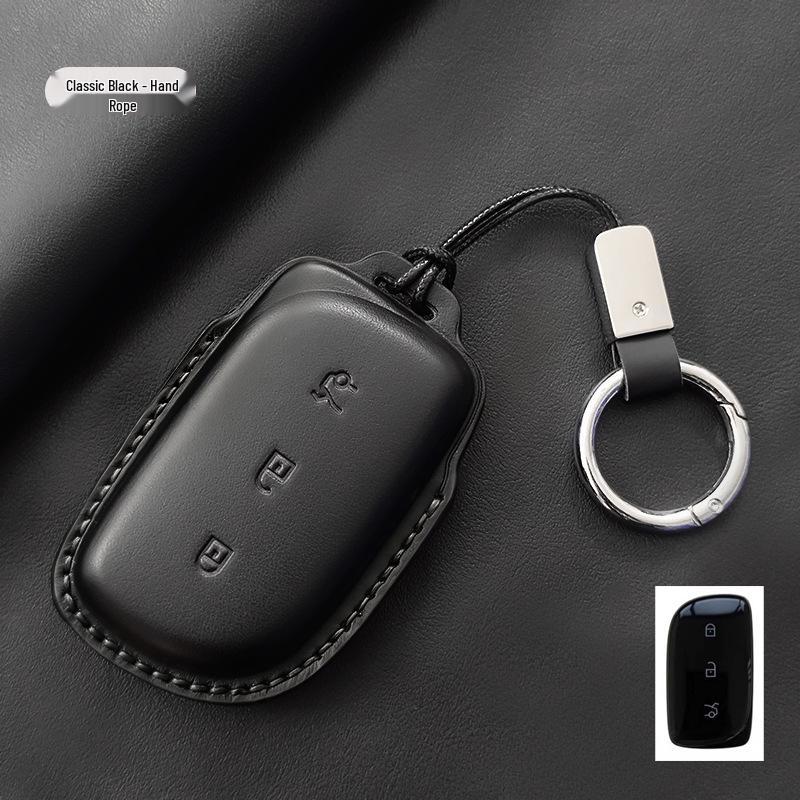 Genuine Leather Key Case for Lynk & Co Z10/Z20 Ultra/Z900 - High-Grade Men's Cross-Border Shell Bag