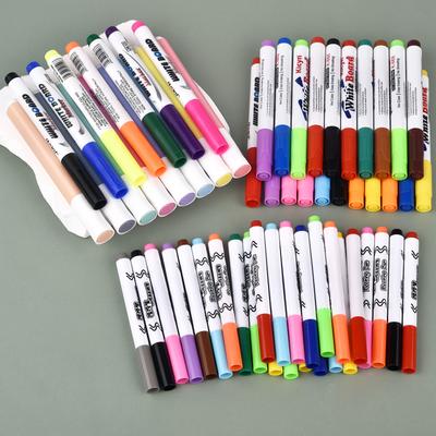 Magical Water Painting Pen Whiteboard Markers Floating Ink Pen Doodle Water Pens Montessori Early Education Toy Art Supplies