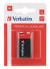 Verbatim Alkaline Battery 9V 1 Pack, 49924
