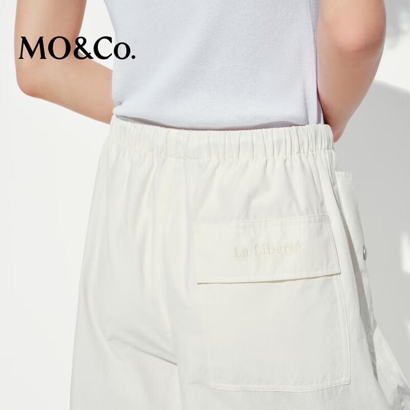 MO&Co. Women's Drawstring Parachute Cargo Pants