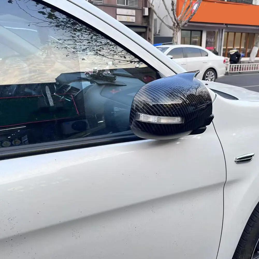 For Mitsubishi ASX Outlander 2013-2018 Car Sticker Rearview Side Mirror Cover Wing Cap Exterior Door Rear View Case Trim Carbon