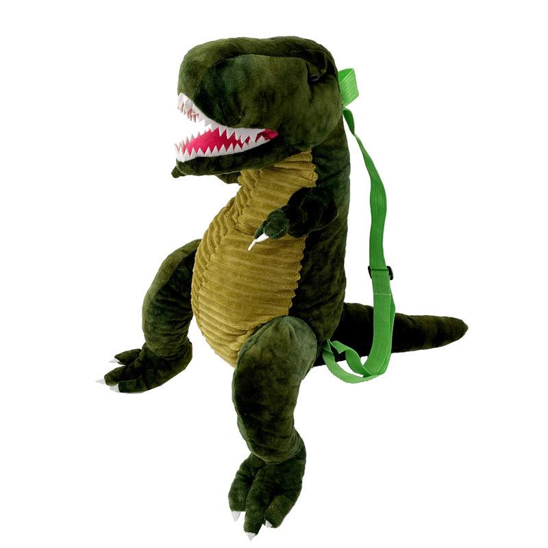 Winter Children's Dinosaur Plush Toy Bag - Tyrannosaurus & Triceratops Gift for Kids