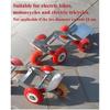 Universal Flat Tire Booster Dolly, Emergency Move Tool for Motorcycle Electric Bike Tricycle, Wheel Mover Trolley