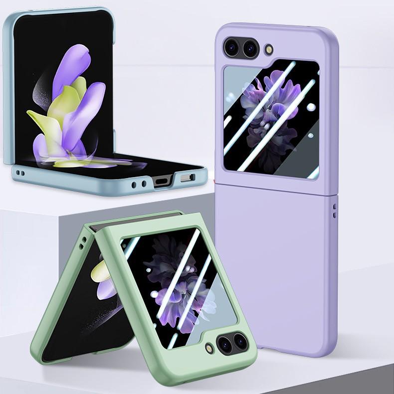 Compatible with Samsung Z Flip 4/5/7: Skin-Feel, Drop-Proof Protective Phone Case with Full Coverage.