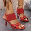 Fashion Women Sandals 2025 Spring Summer New Simple Sandals Comfortable High Heeled Sandals Elegant Versatile Platform Shoes for Women