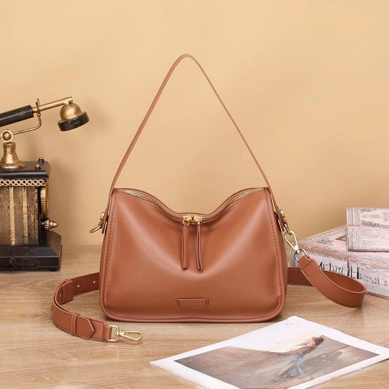 Echtledertasche Damen Sommer Umhängetasche mit großer Kapazität Damentasche Echtleder Schultertasche