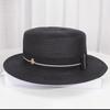 2025 Spring/Summer Women's Versatile Straw Sun Hat with Buckle - Stylish and Sun-Protective