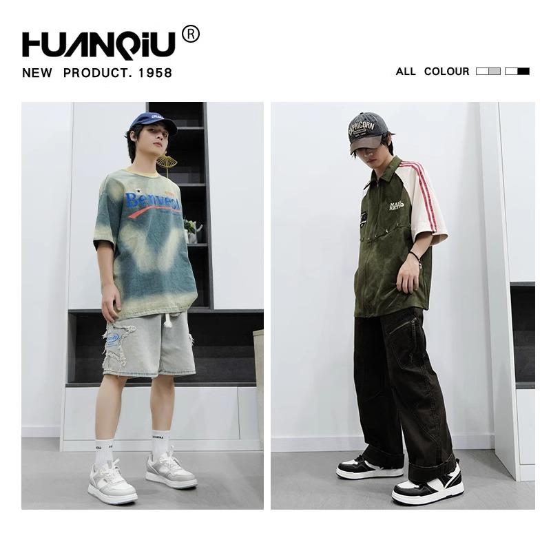 Global platform white shoes men's shoes YW-223965W trendy casual shoes versatile breathable spring and autumn sports shoes