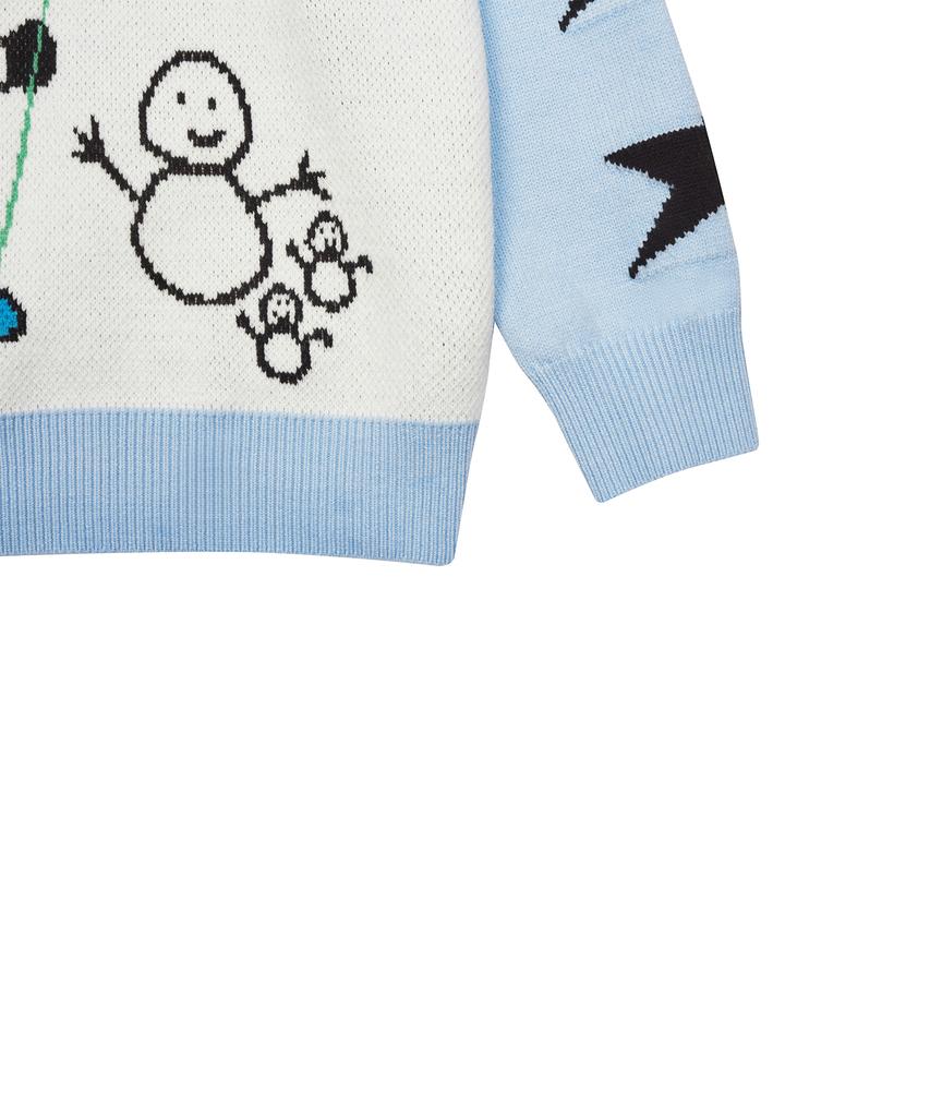 LUVISTRUE Xm Lets Go Skiing Knit(Sky Blue)