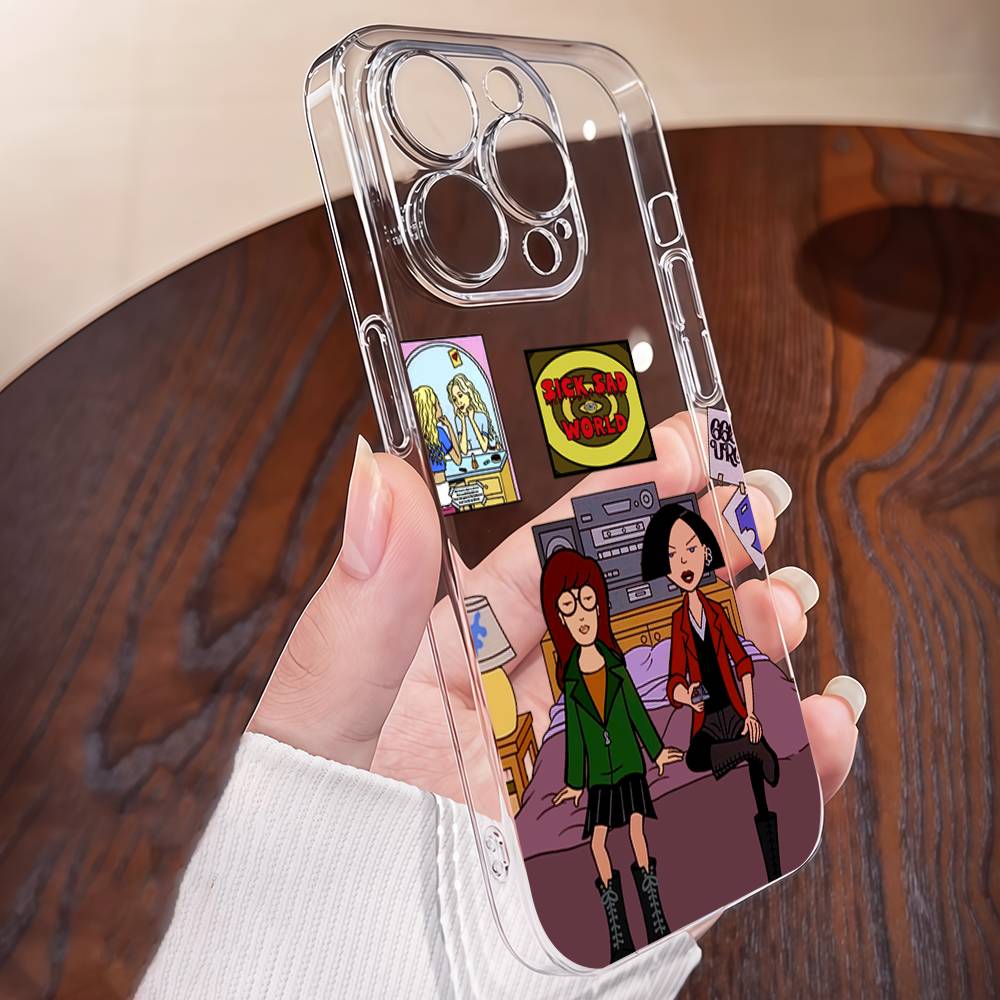 

Cute Cartoon D-Darias Transparent Phone Case For IPhone 17 16 14 13 12 11 Pro Max Plus Cover For IPhone 16E 15 Pro Cases iPhone 16pro max