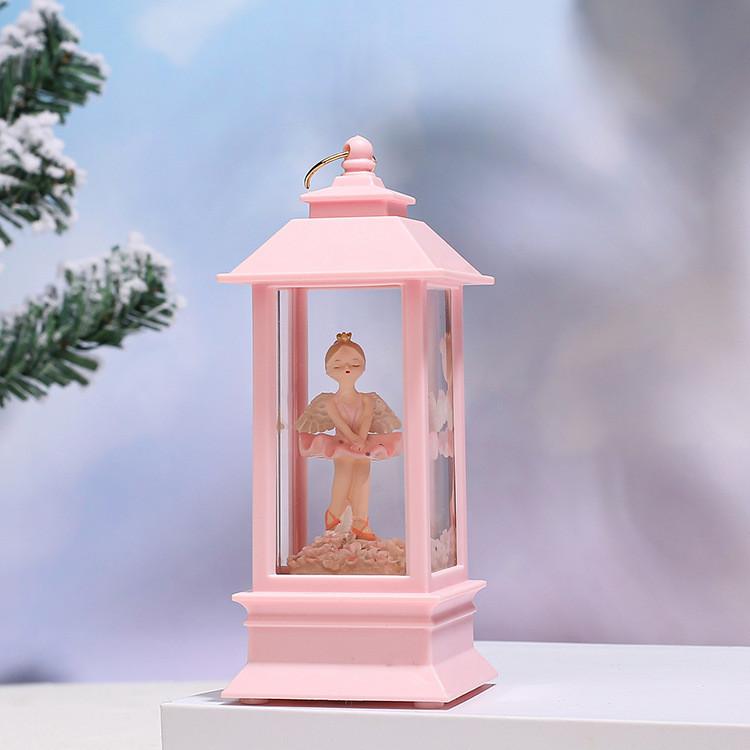 Crystal Ballet Girl Crown Night Light Bedroom Atmosphere Music Box Plastic Modern Art Figure Decoration Gift 2201 Pink Tutu Hands Crossed