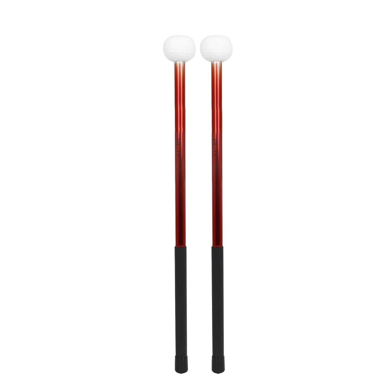 

Timpani Drum Mallets Drum Sticks Felt Head Drum Cymbal Gong Mallet Hammer Sticks Mallets Rods Alloy Handle Drum Hammer красный